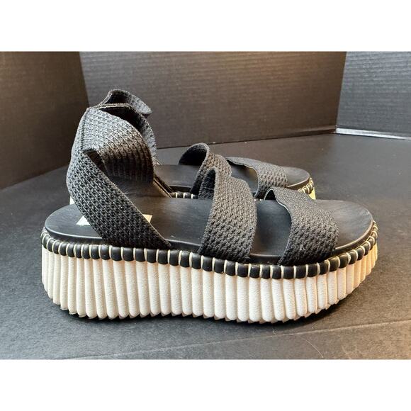 Steve Madden Shoes - Steve Madden Shelle Women’s Strappy Platform Sandals Black Size 7.5 M